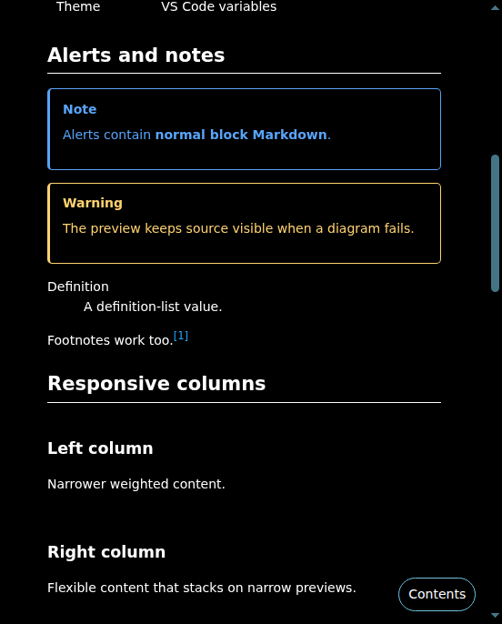 Dark High Contrast narrow preview